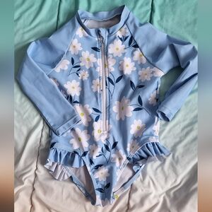 Floral Long Sleeve Swimsuit